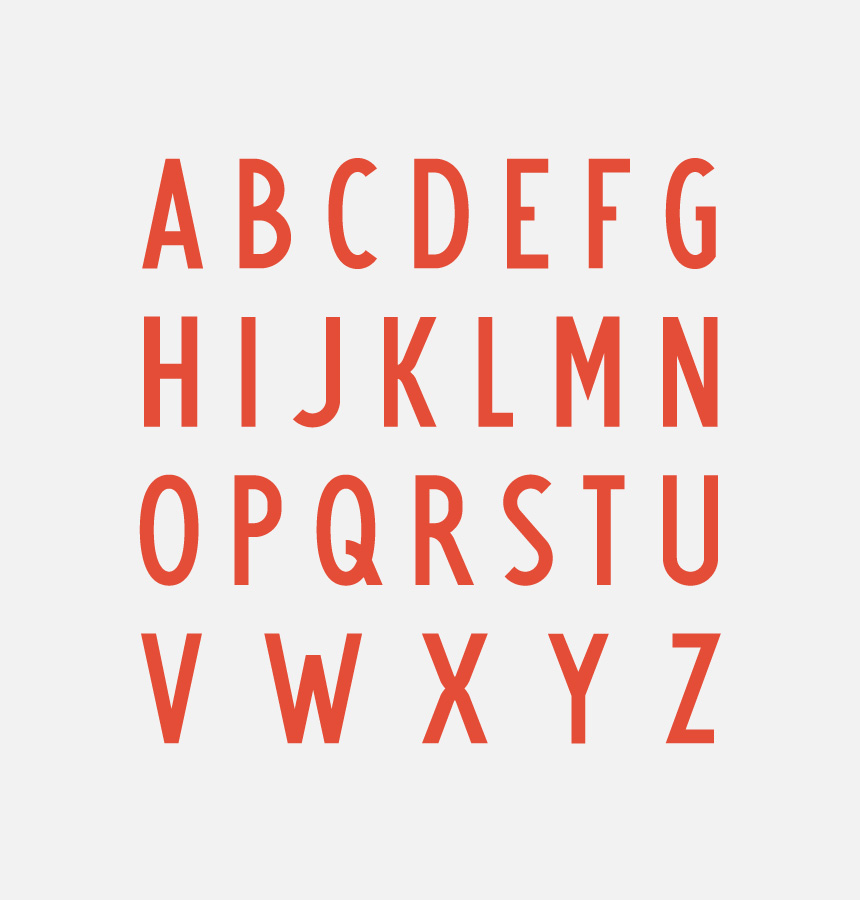 alphabet athem sans typographie