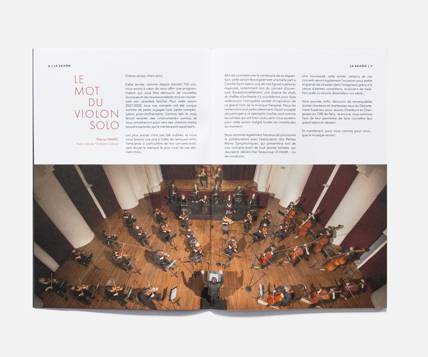 Orchestre Colonne Programmation saison 22-23 Graphisme Brochure
