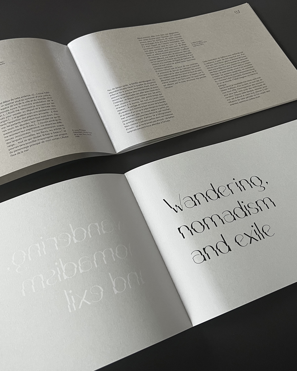 Epok-design-Passage-s-editions-Take-5-interieur-brochure-interieur-layout-minimal-typography-Iter by Epok design