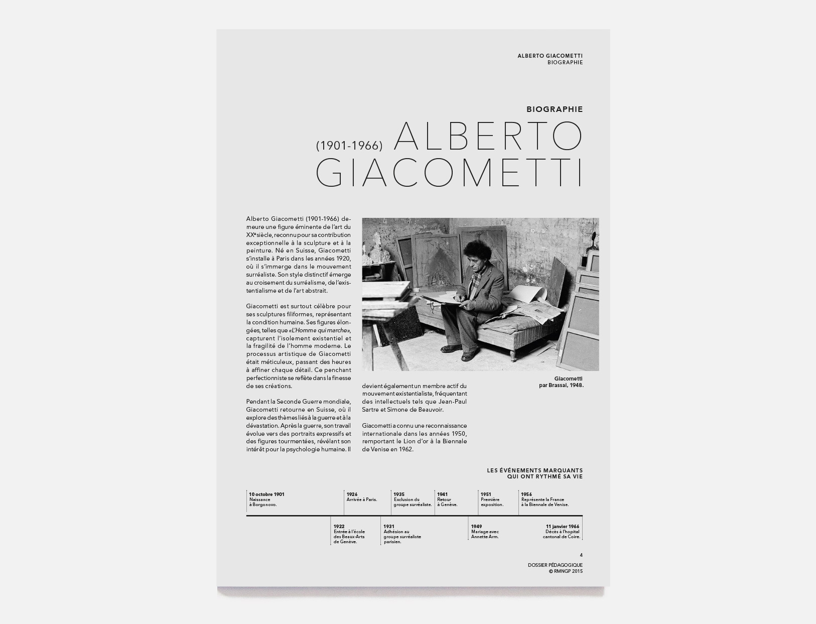 Dossier pedagogique du grand palais Giacometti