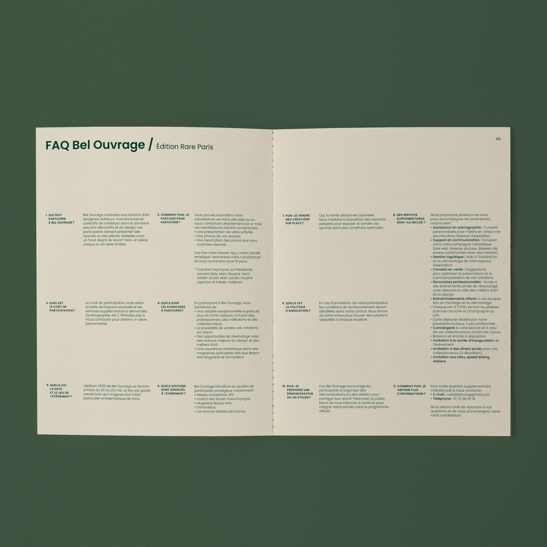 Bel ouvrage brochure edition mise en page art