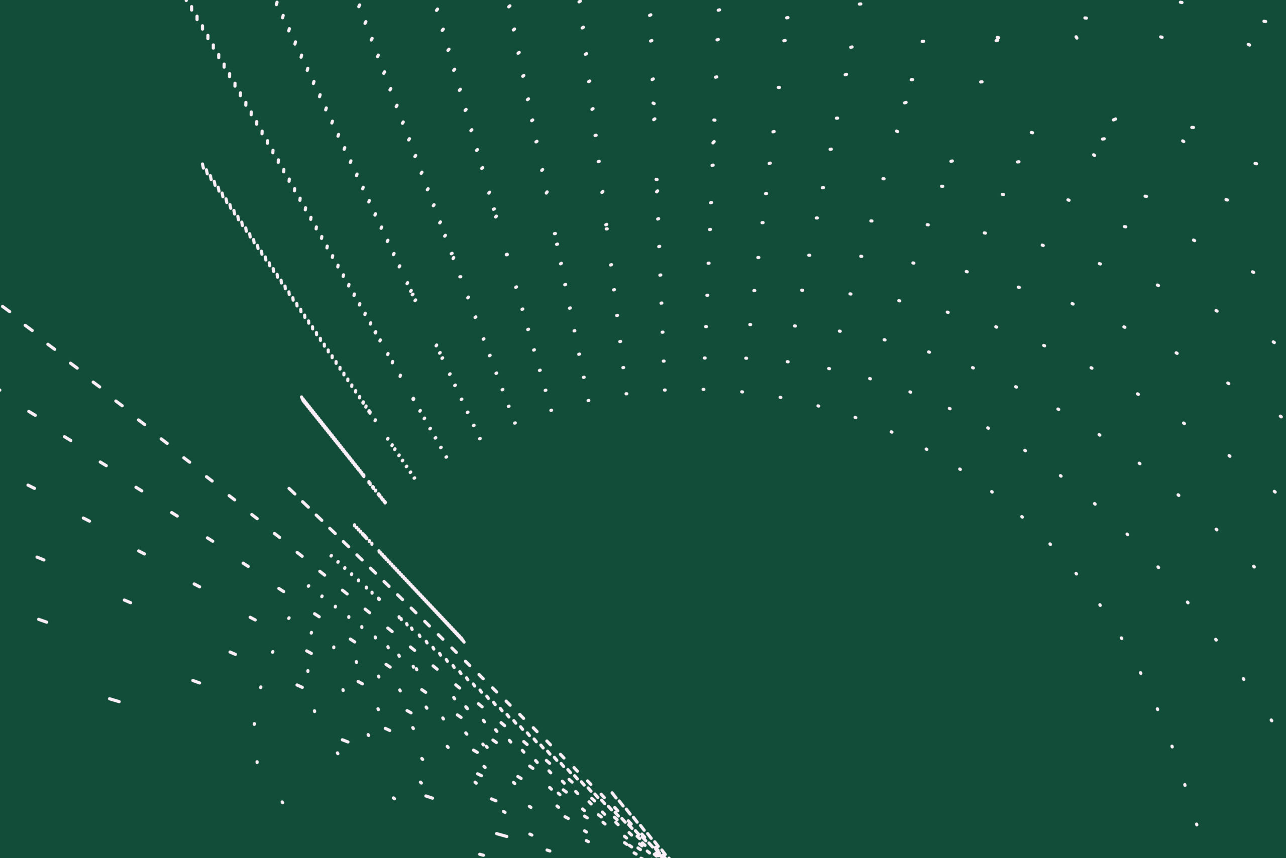 visuel génératif composé de points