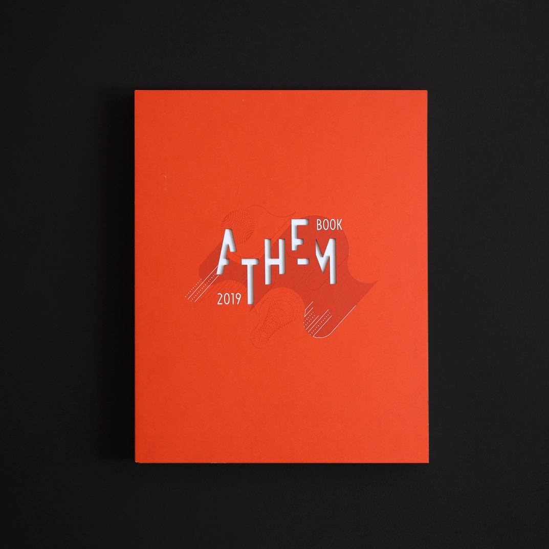 Athem découpe laser lasercut sérigraphie grafiche mariano silium charte graphique typographie édition mise en page indesign font graphique design conception direction artistique book print