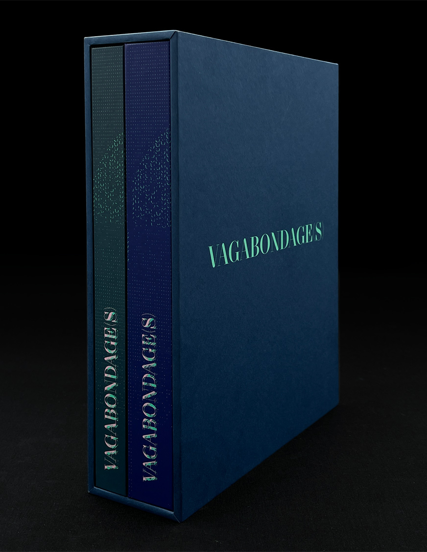 Vagabondage livre fourreau mediagraphic silium serigraphie dautresme trame design graphic façonnage legrand autobiographie graphisme