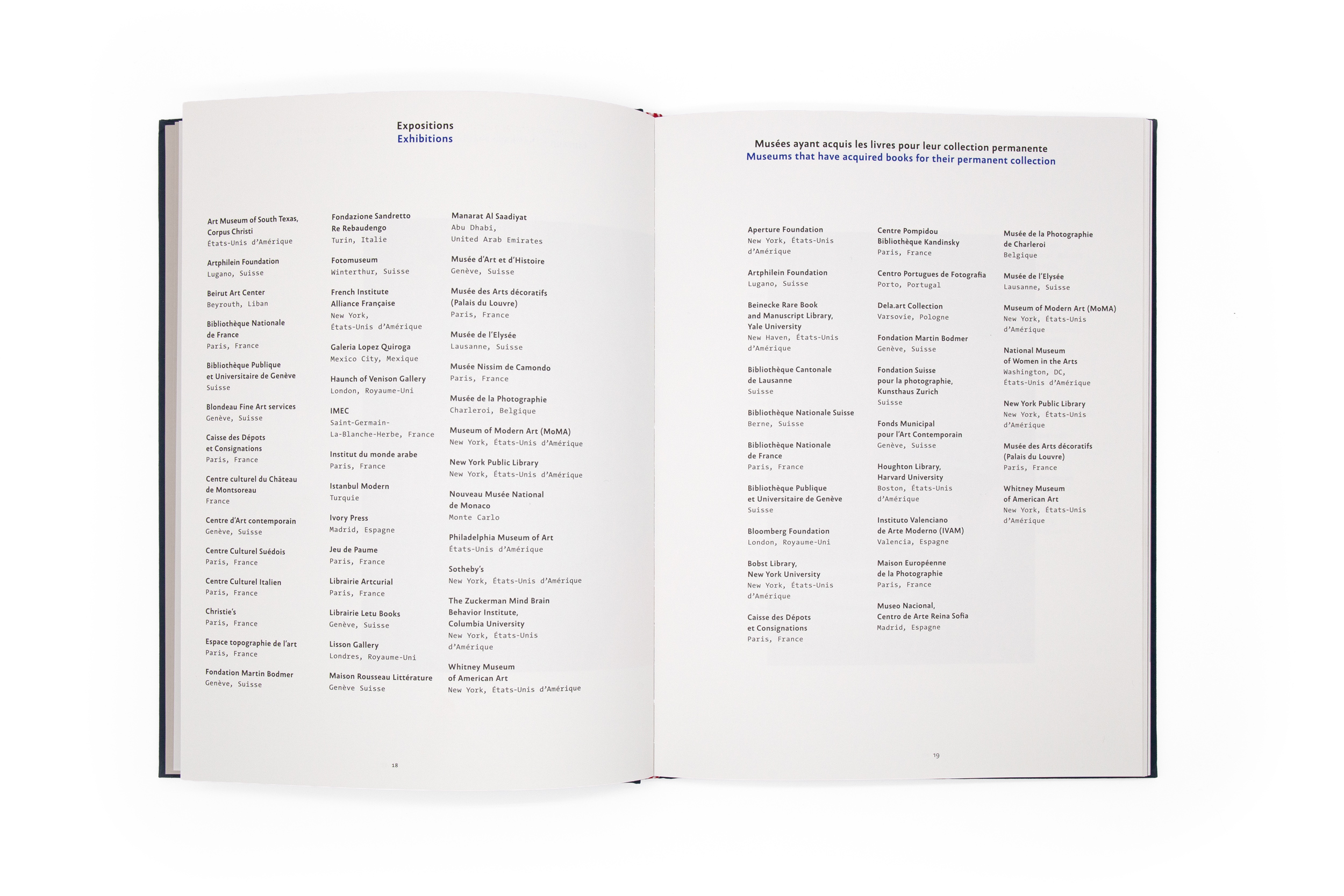 Double page du catalogue des éditions Take5